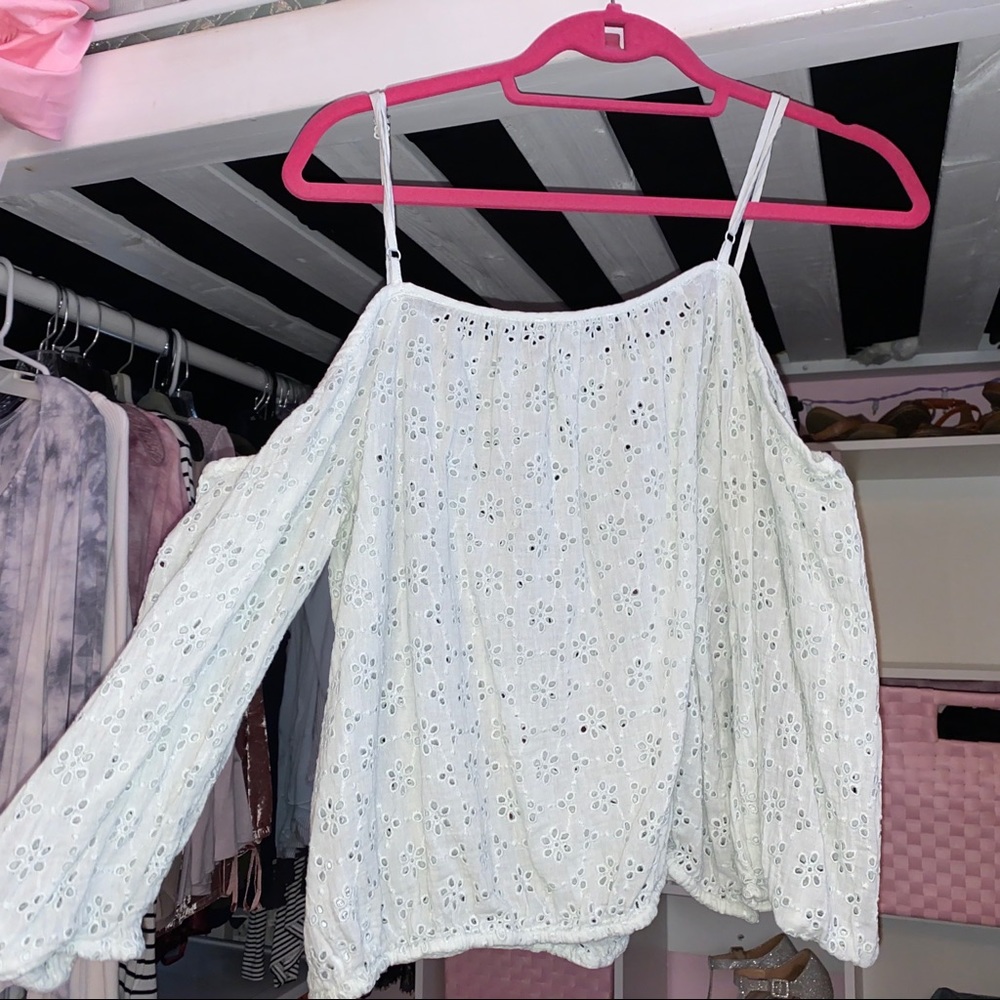 Mint Green Peasant Top